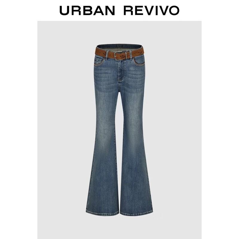 

UR2026 Women s Washed Slim Flared Jeans 28