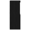LED Sideboard Black Oak Effect 41 X 37 X 100 Cm