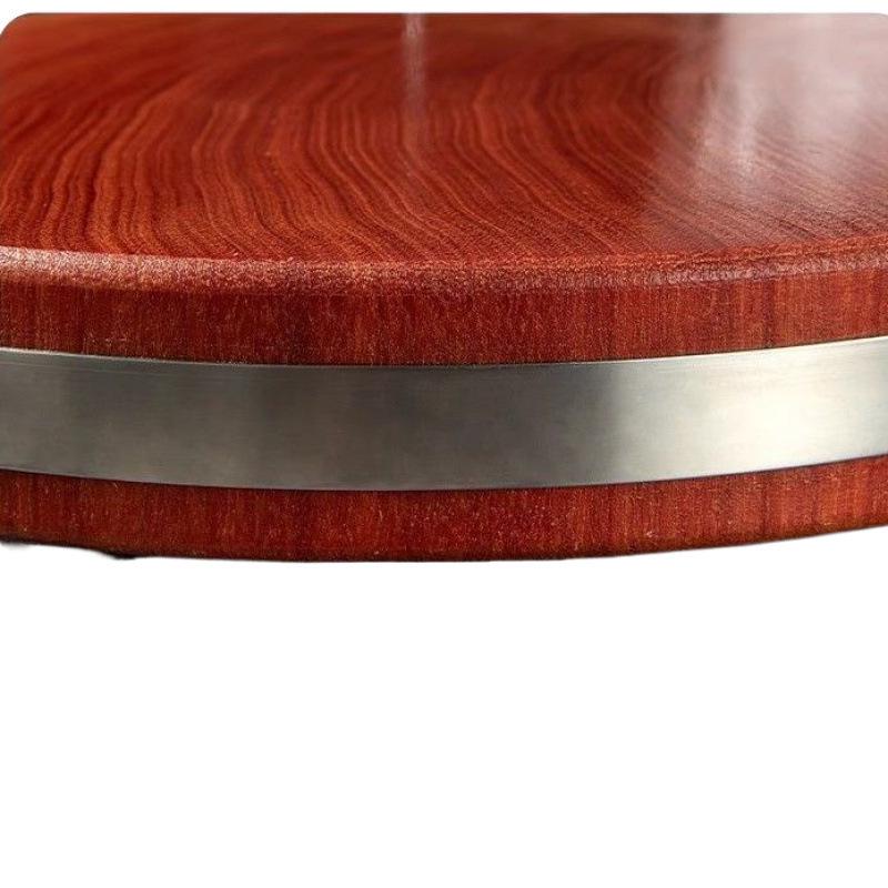 Ironwood Mildew-Proof Round Cutting Board - Thick, Solid Wood for Kitchen Use
