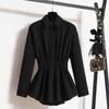 Spring and Autumn Women's Shirt Plus Size Intellectual Wind Tide Loose Long-sleeved Top
