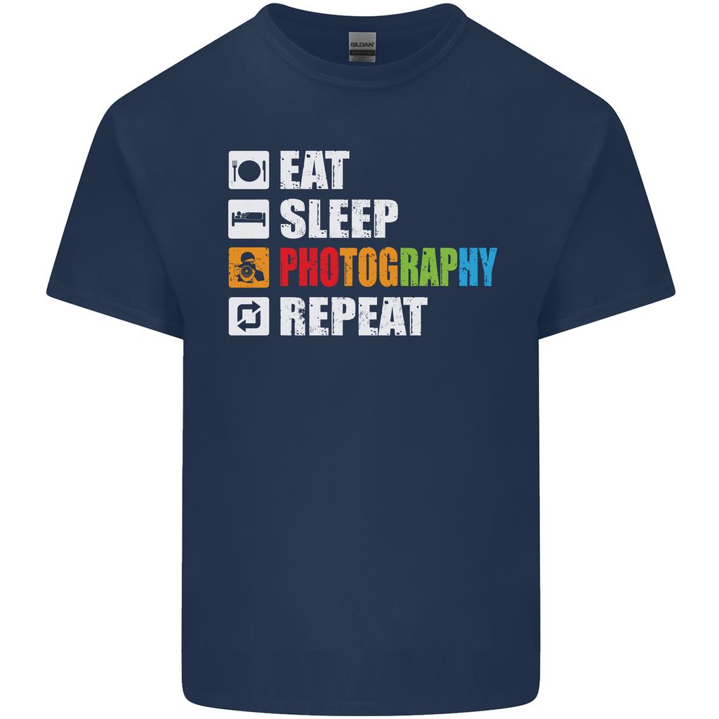 Photography Eat Sleep Photographer Funny Unisexs Light Cotton TShirt