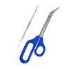 Stainless Steel Pedicure Nail Tool Set Long Handle Toenail Scissors Nails File