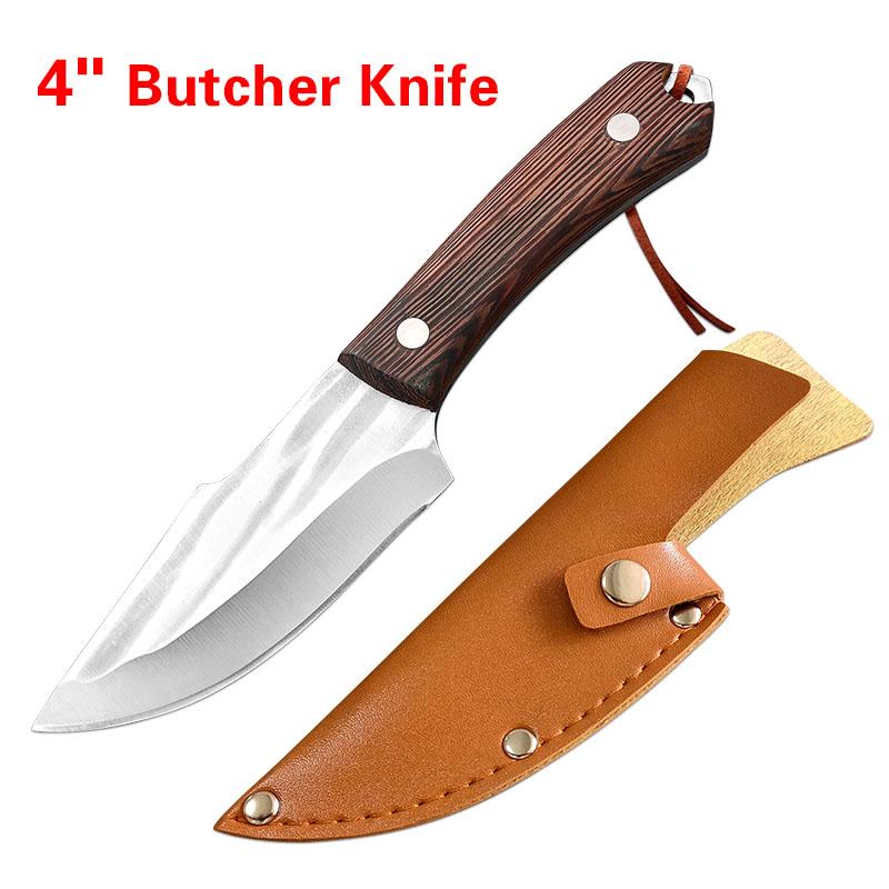 

3,5-дюймовый кованый кухонный нож для обвалки мяса из нержавеющей стали, нож для нарезки мяса для домашнего хозяйства, кухонные инструменты