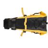 Bikepacking Bag 500D PVC Yellow and Black Waterproof 13L Non Slip Bike Saddle Bag for Long Ride