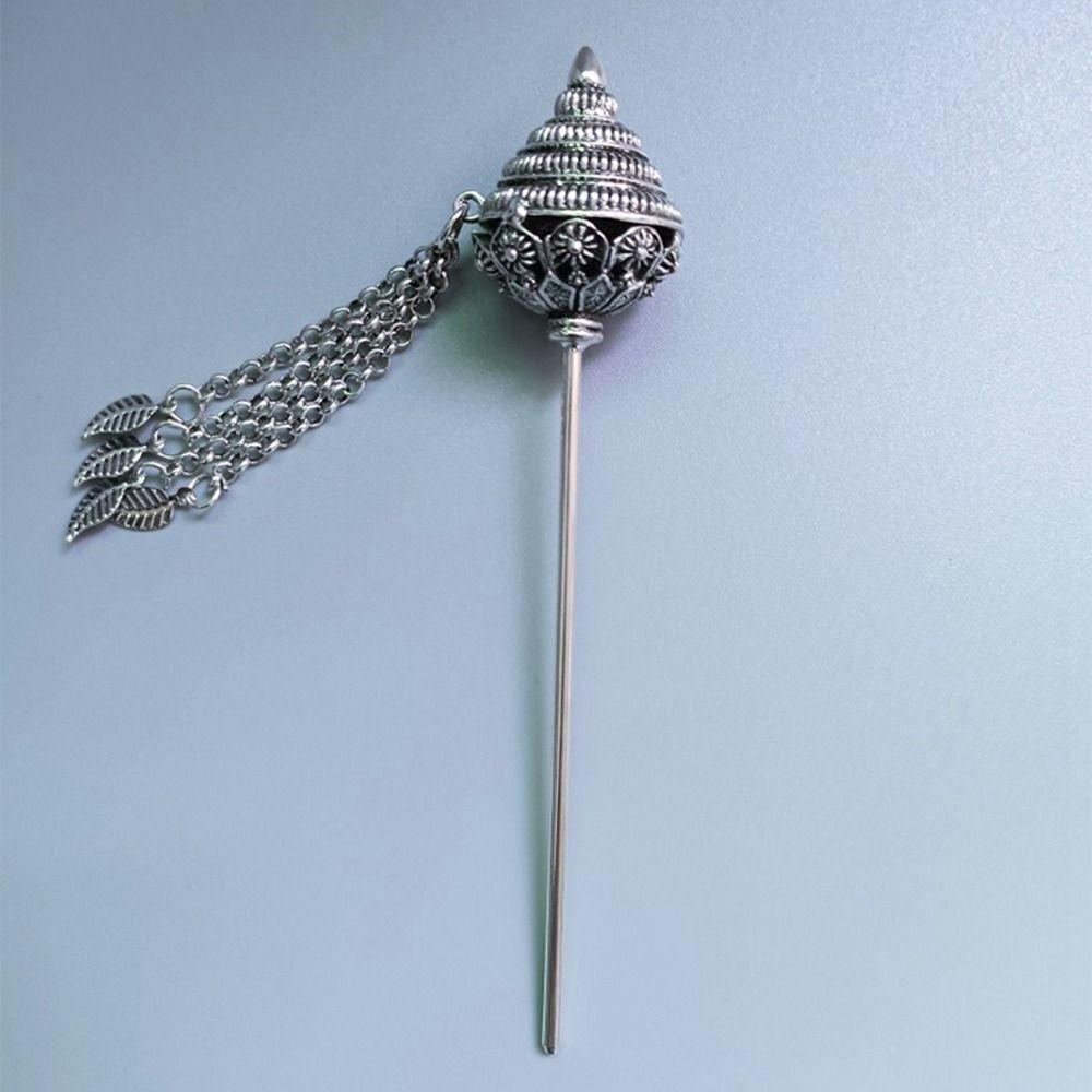 

Аксессуары для волос для девочек Головной убор в древнем стиле Кисточки Заколка Тайский головной убор Металлические палочки для волос C