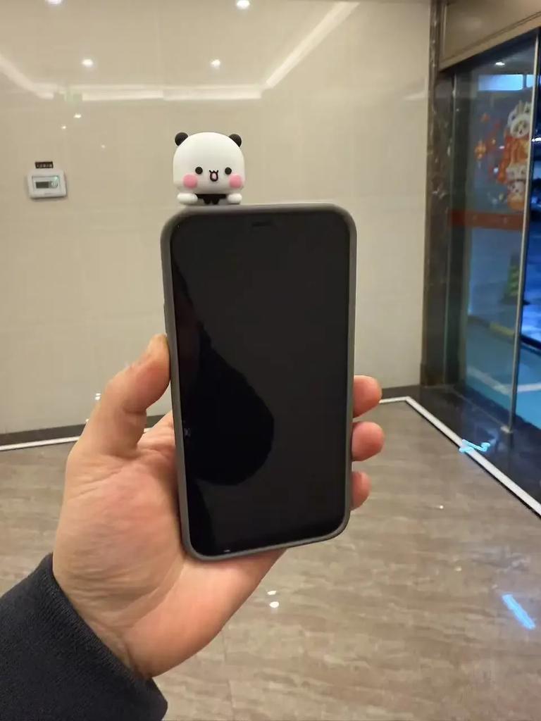 דמויות אנימה חמודות של באבו דודו קישוט לבית לרכב לטלפון פנדה חמודה מיני צעצוע דוב ייר מצויר קישוט למסך מתנה לזוג