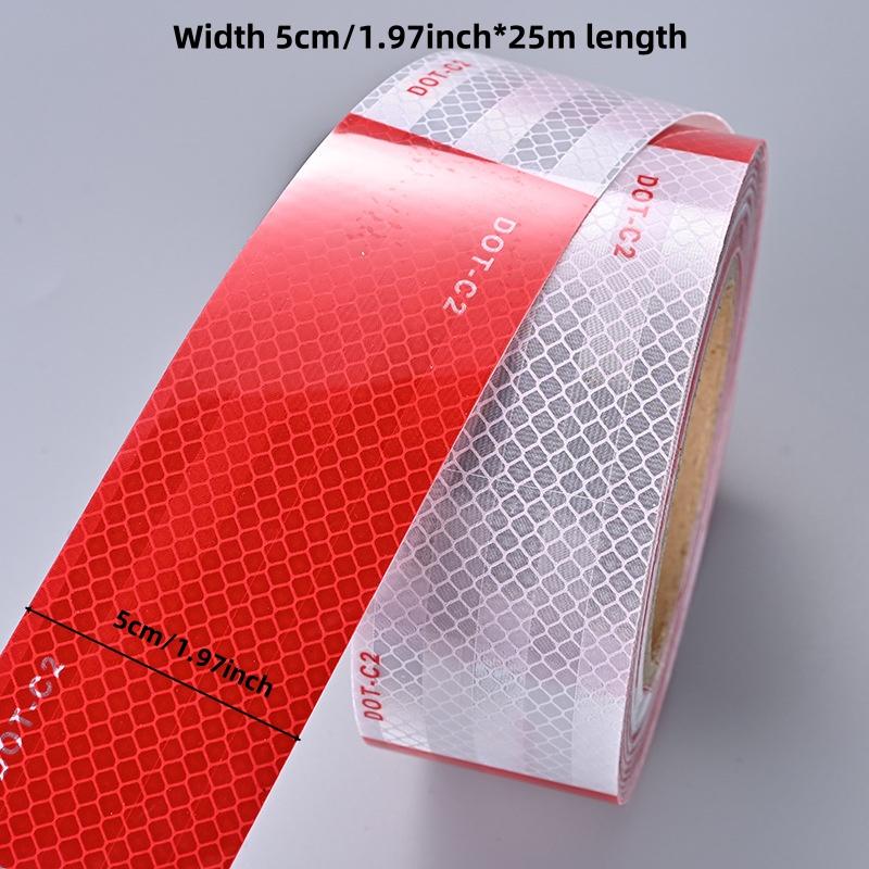 

Для ежегодного техосмотра грузовиков DOT-c2 специальная светоотражающая полоса ПВХ красно-белая светоотражающая предупреждающая лента красный