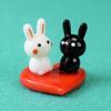 Four Cart Cute Handmade Glass Lovely Rabbit