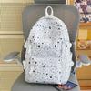 Schoolbag1011 new schoolbag female ins niche middle and high school large capacity star printed backpack female student computer bag