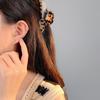 Hollow Double Love Earrings for Women Irregular Niche Design Earrings