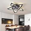 Sleek Petal Ceiling Fan Light: Ideal for Living Room, Dining Room, Bedroom, and Study Lighting