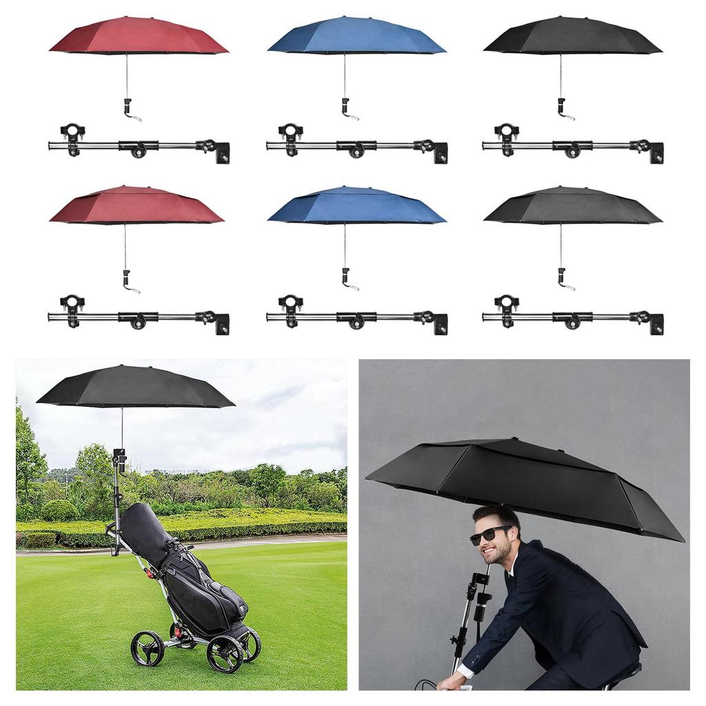 Chair Umbrella with Clamp Waterproof Sun Protection 360 Degree Adjustable