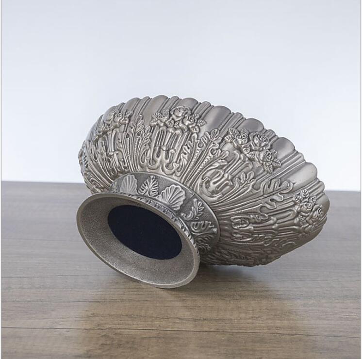 Oval Metal Fruit Tray for Home Decor, Plate Serving Tray, Fruit Stand, Snack Bowl, Europe, Retro, Europe