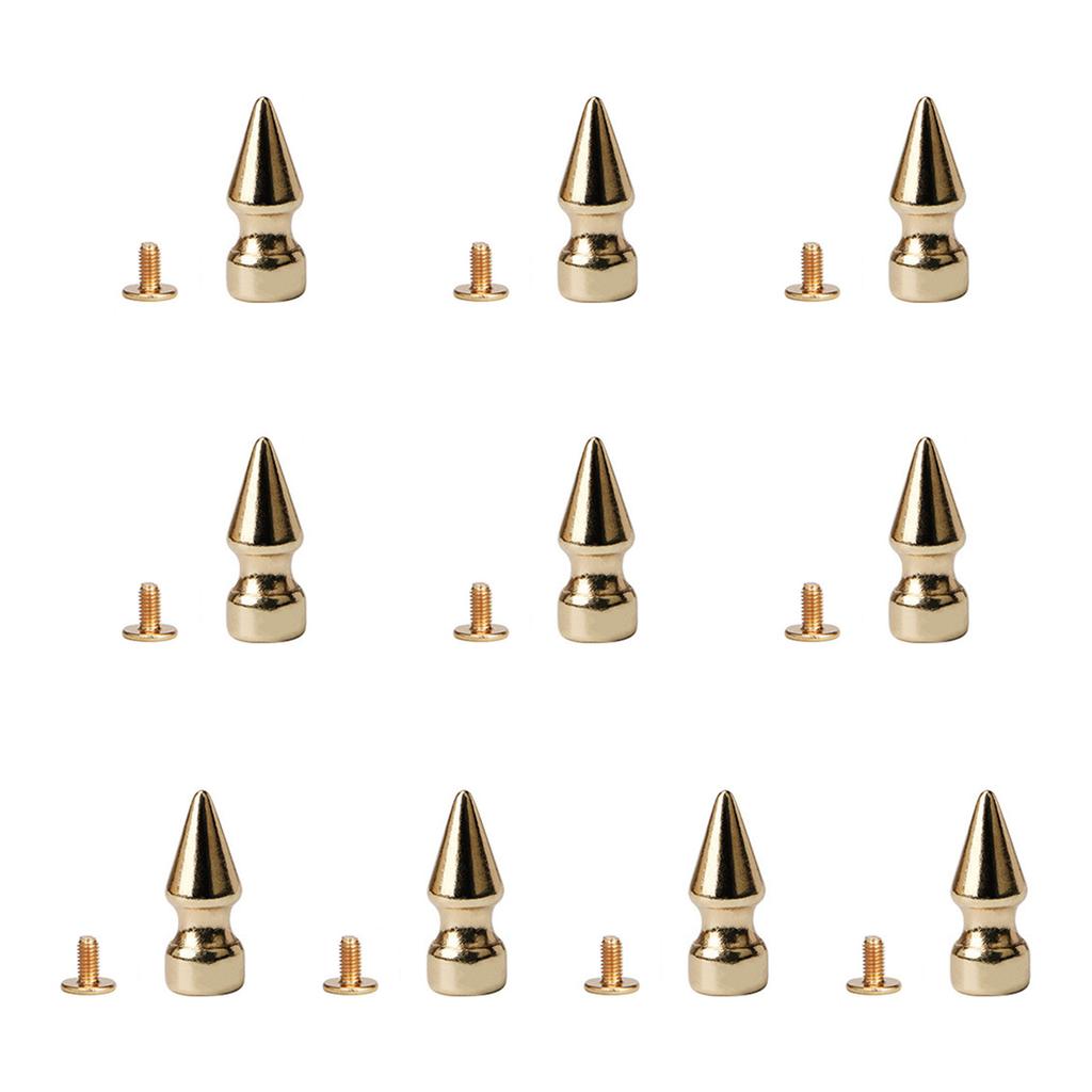 10 Set Țepi Aliaj Stil Gotic Ornamente Nituri Aliaj Țepi Conici pentru Genți Pantofi și Alte Proiecte Craft