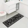 1 Stück Marmor-inspiriertes Muster Küchenteppich Rutschfeste Fußmatten Pop-Design Badezimmerteppich Badematte Teppich für Zuhause Spüle Wäsche Dekoration