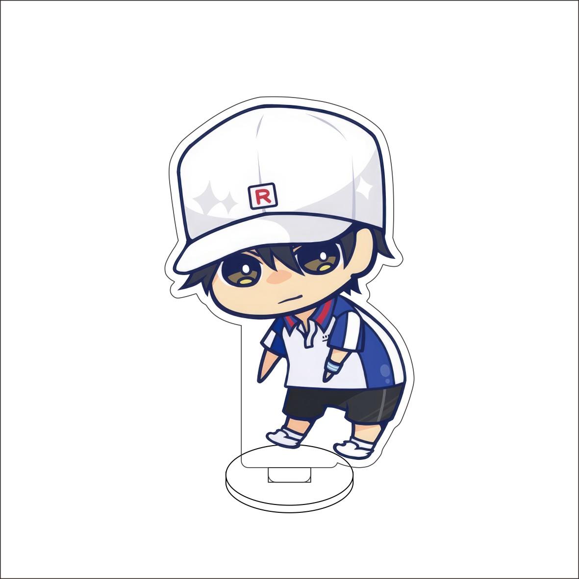 

10CM Anime Tenisu no ôjisama Figure Stand Model Ryoma Echizen/Tezuka Kunimitsu/Fuji Syusuke Cute Desk Decor Standing Sign Gifts 10CM