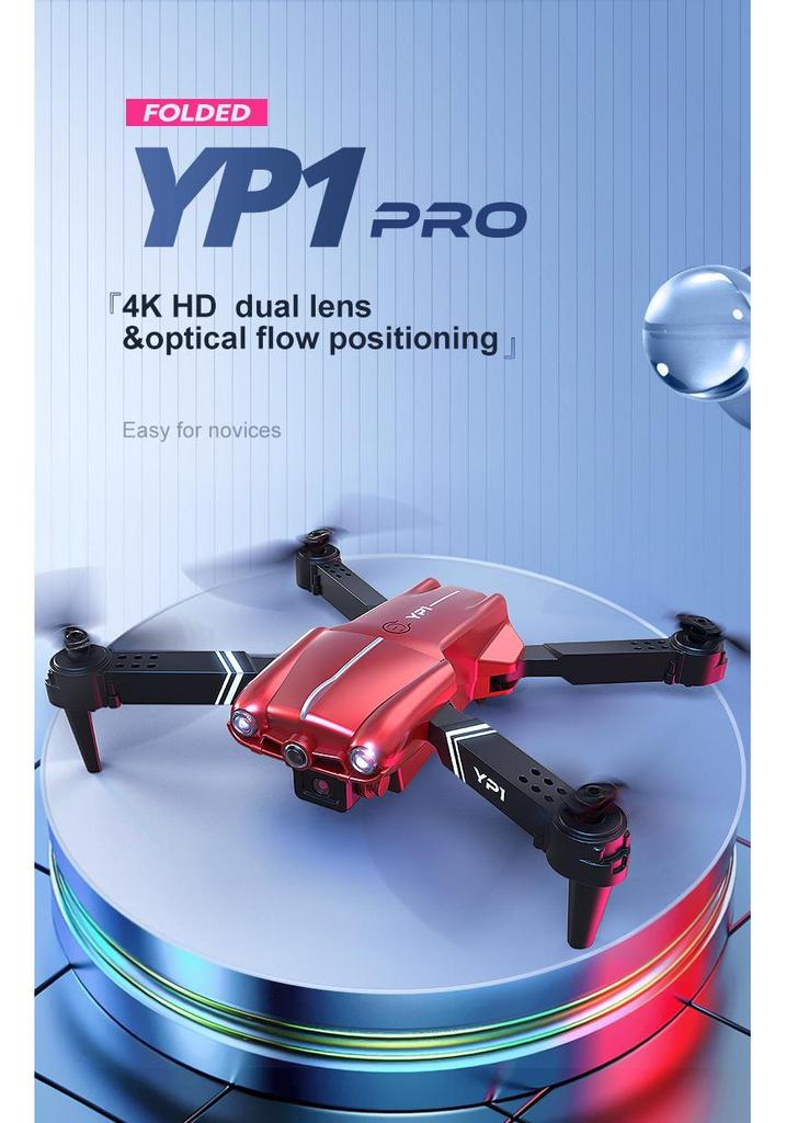 YP1 Drone HD: Dual Camera, Optical Flow Obstacle Avoidance, Remote Control Aircraft Toy for Kids