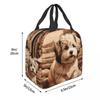 Havanese The Joyful Spirit Of Wood Insulated Lunch Bag for Women Children Portable Food Boxes Thermal Lunch Box Tote