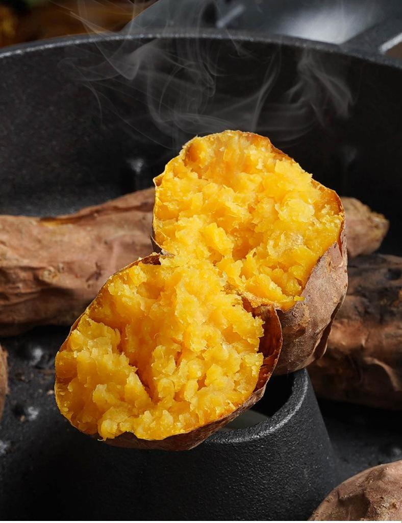 Thickened Cast Iron Sweet Potato Roasting Pot and Corn Grill