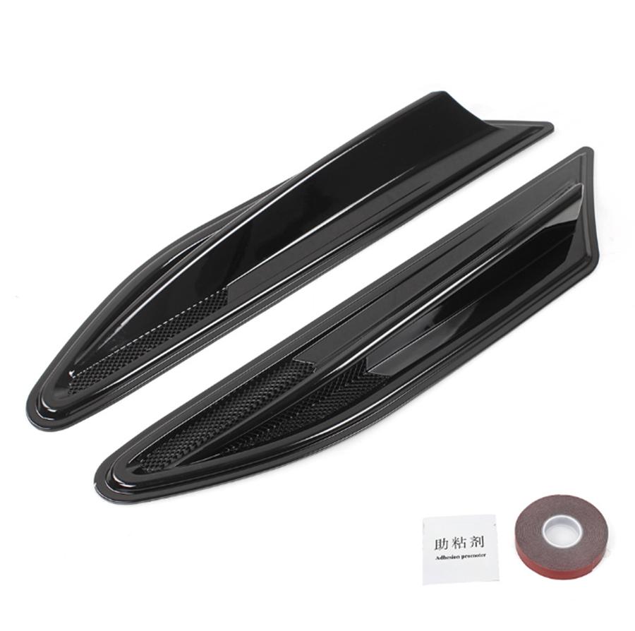 Universal fender air knife (pair)-LKT057 bright black