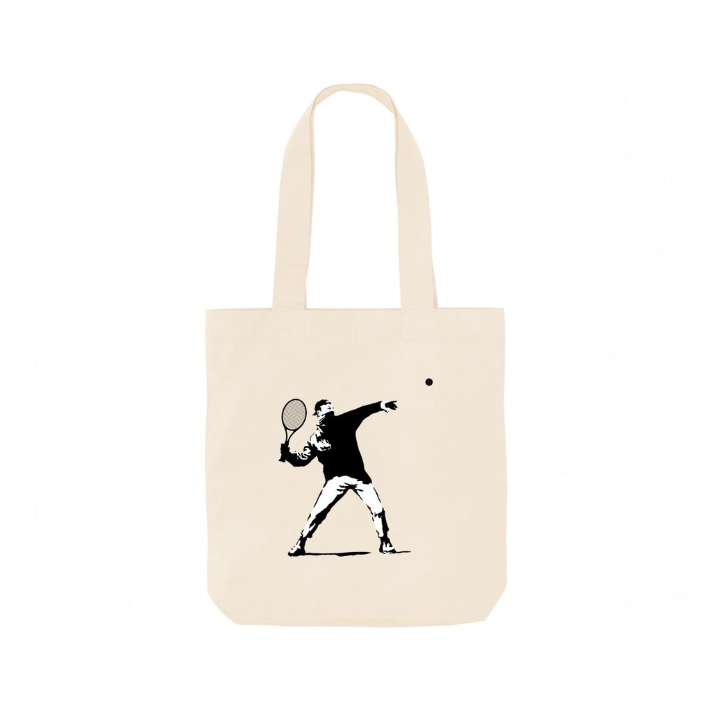 Apoh Tennis Banksy Tote Bag