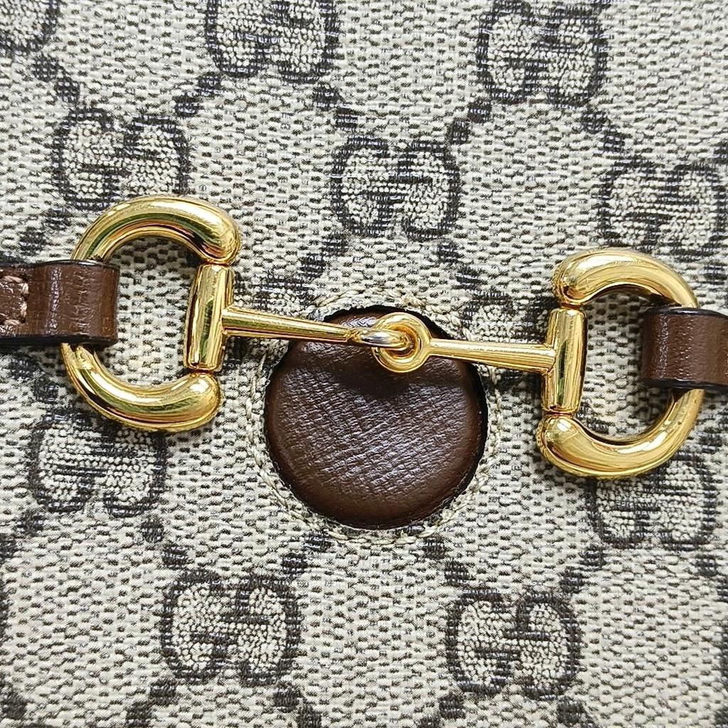 [Gebraucht] Horsebit 1955 Logo Canvas und Leder Handy Tasche - Gut #14F3FKY