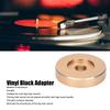 45 RPM Record Turntable Adapter Large Hole Conversion Sheet   Black Clamp Adapter for Most Big Hole Records