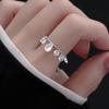 Elegant Irregular Water Drop Tassel Rhinestones Zircon Rings For Women Wedding Jewelry Accessories Girl Gift Fashion Women Ring