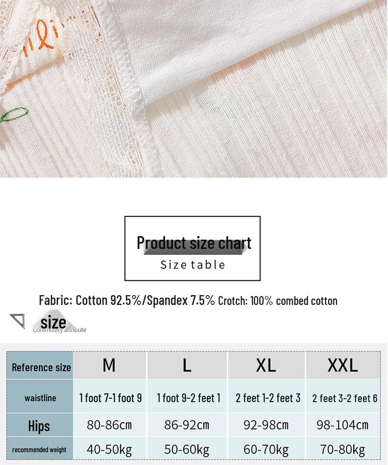 Langsha Women's 5-Pack Seamless Cotton Briefs