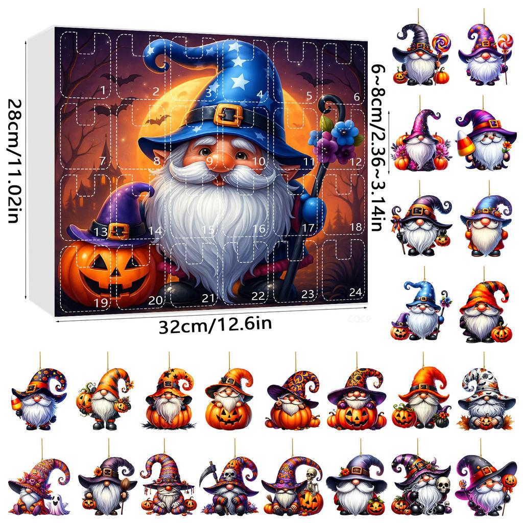 Halloween Dwarf Acrylic Hanging Decor Set With 24 Pieces For Party Celebration And Festive Atmosphere