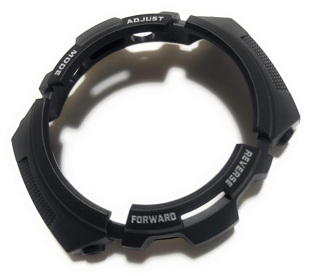 Casio 10272876 Genuine Factory Replacement Black Rubber Bezel for Casio and AW-590, AW-591, AWG-100, AWG-101, AWG-M100, AWR-M100