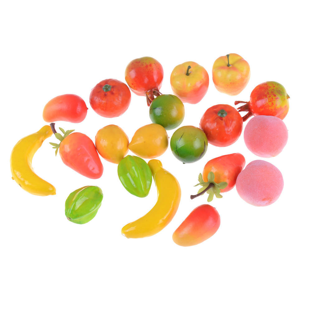 10Pcs Many Kinds Of Fruit Miniature Dollhouse Kitchen Decor Handmade Food Supply Home Decoration