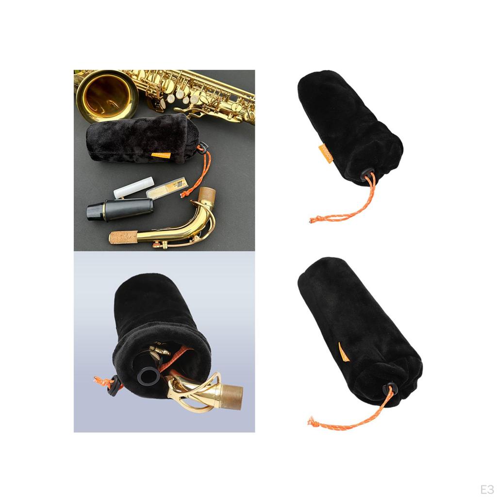 Saxophone Mouthpiece Bag Padded Pouch Multiuse Thickened Practical Wind Instrument