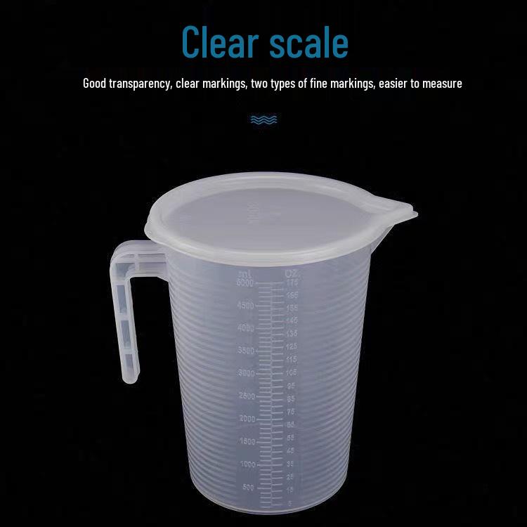 Graduated Measuring Cup Set - 1000ml & 5000ml Cylinders for Milk Tea Shop Equipment