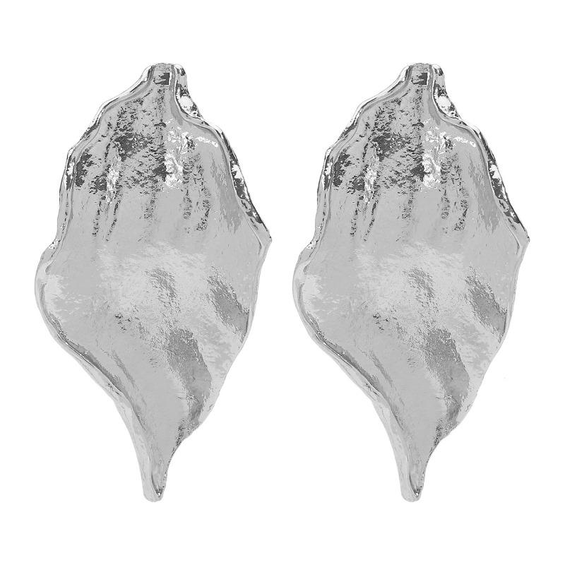 Alloy Earrings, Retro Personality Irregular Smooth Geometric Earrings