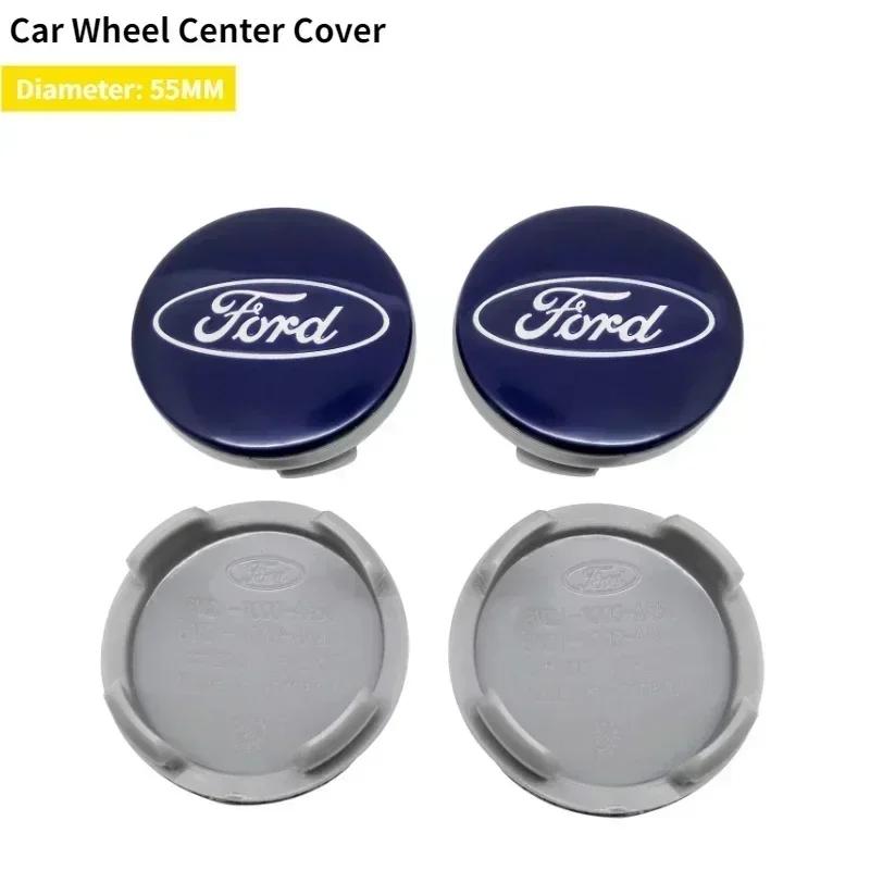 Car Sticker Car Wheel Rims Center Hub Cover Caps for Ford Mondeo Kuga Edge Escape Focus Explorer Fiesta Transit Ranger Fusion F1
