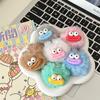 Creative Funny Sausage Mouth Plush Doll Keychain Cute Fur Ball Keyring Girls Bag Pendant School Bag Hanging Decor