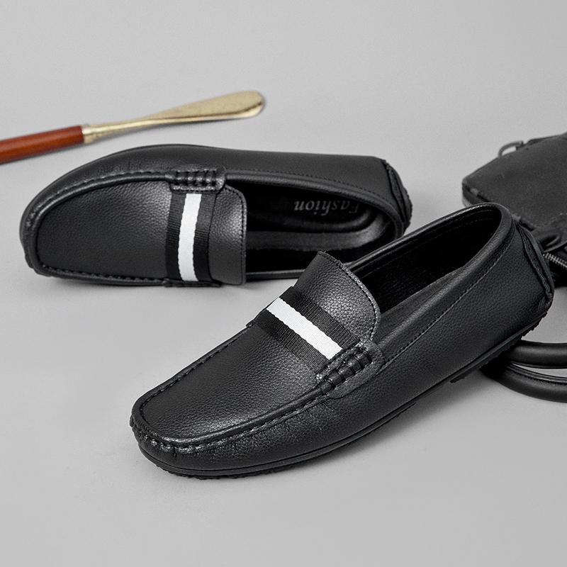 Fashion Leisure Walk Mens Loafers New Trendy Casual Shoe Youth Leisure Walking Shoes Outdoor Male Slip-on Flats Moccasins Business Shoes