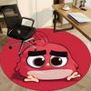 1pc Angry Bird Office Round Area Rug, Under Office Chairs Bedroom Living Room Home Decor, Room Decoa1016152