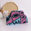 New Knitted Handbag Striped Cloud Large Capacity Daily Versatile Contrasting Color Clip Bag