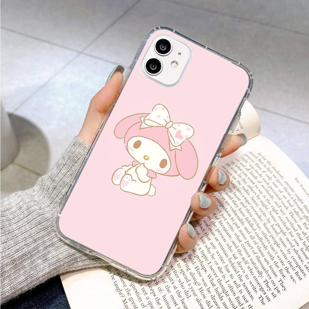 Hülle für Samsung A04 A14 A23 A34 A54 M23 M33 M52 M53 Realme 10 9 C30S C35 C55 VIVO Y02S Y21 Y51 X80 Pro Transparente Hülle LI27 Niedlich My Melody