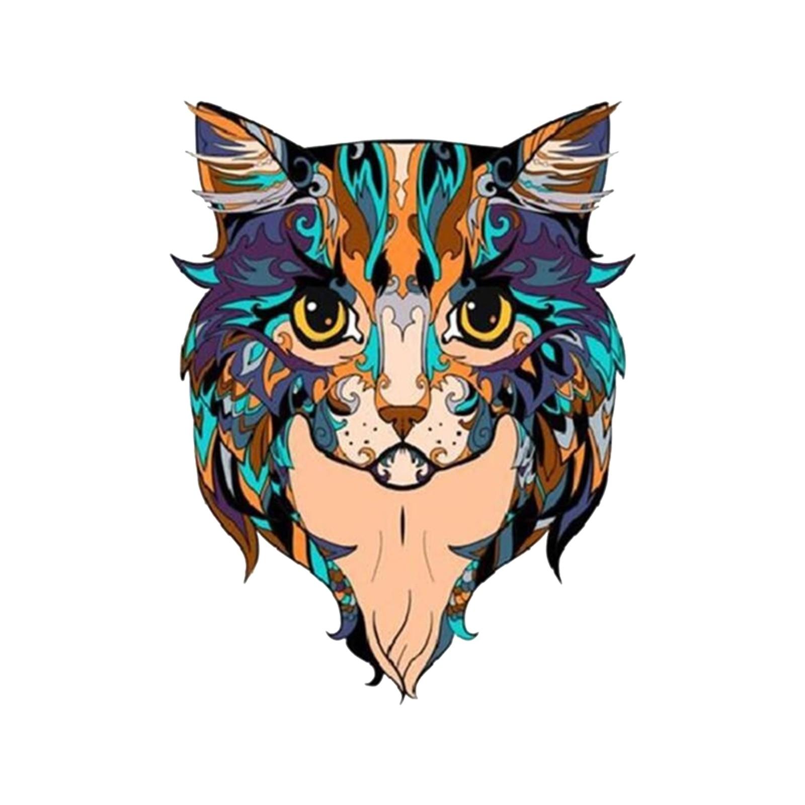 

Деревянный пазл «Кошка», уникальные фигурки животных, подарок для взрослых и детей