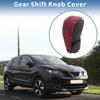 A ABSOPRO Gear Shift Knob Cover Decoration 11x5.5cm/4.33"x2.17" Stick Shift Handle Protector Suede Red 1pc