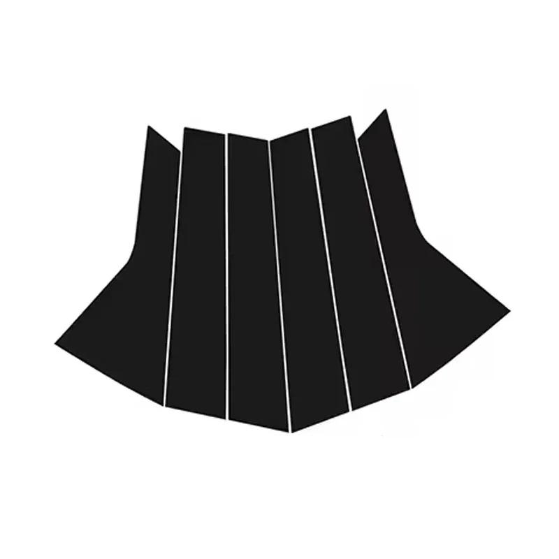 For Hyundai Tucson NX4 -2025 Piano Black B C Pillar Stickers, Easy tall PC Window Trim Anti-Scratch Exterior Styling Part