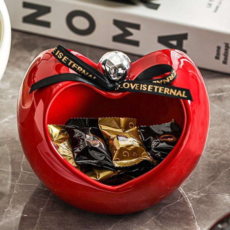 

2026 New Year Ceramic Fruit Bowl - Decorative Display for Living Room, Christmas Eve Snacks, Candies, and Apples