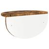 Wall Shelf Smoked Oak 38 x 19 x 19 cm Wood Based Material