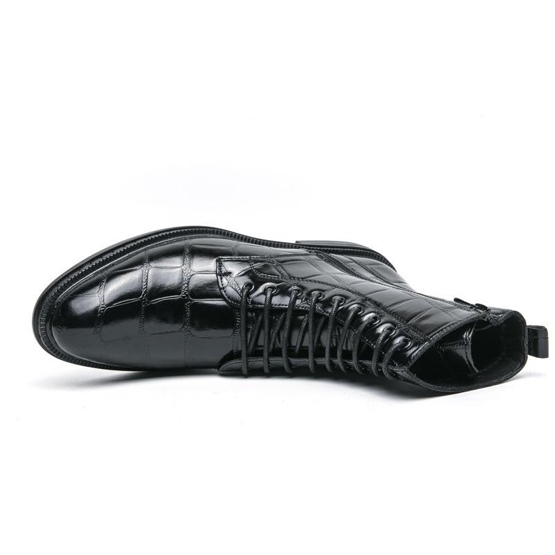 Autumn Martin Boots Men's Side Zipper High-top Short Boots Retro Casual Desert Boots Foreign Trade Outdoor Tooling Boots Men