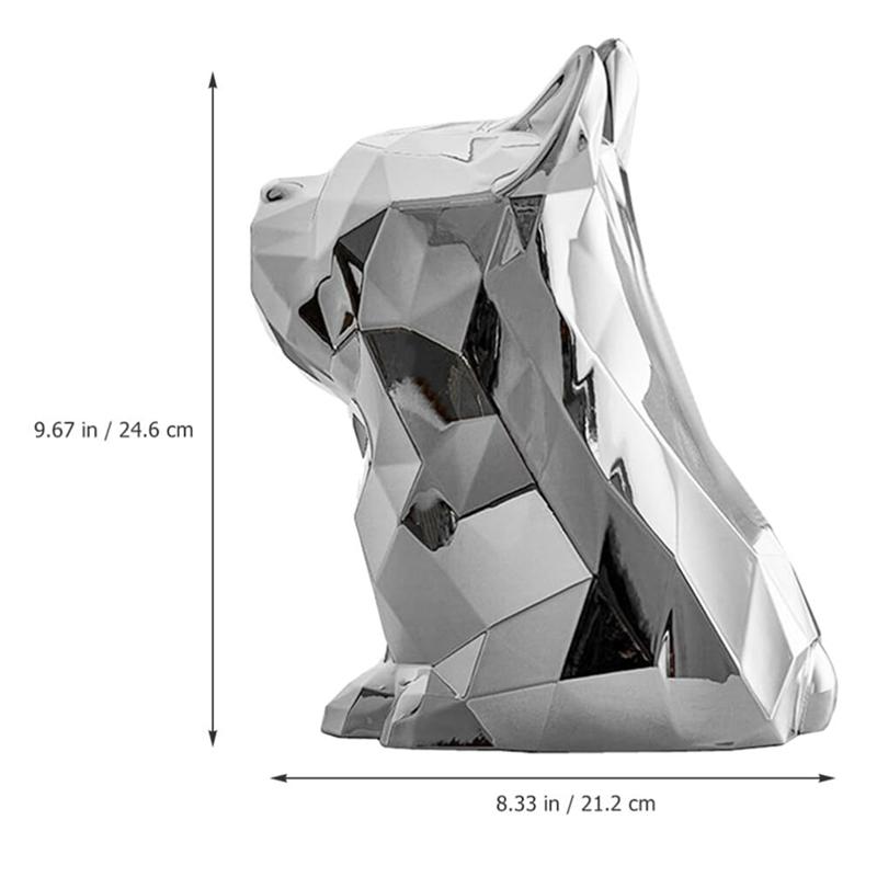 AEE2-Tissue Box Cover French Bulldog Shaped Facial Tissue Dispenser Paper Cover For Bathroom Living Room