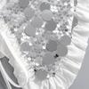 Sophisticated Sparkling Sequins Cape False Collar Elegant Pleated Ruffled Layering Shawl Clothing Accessory for Dress