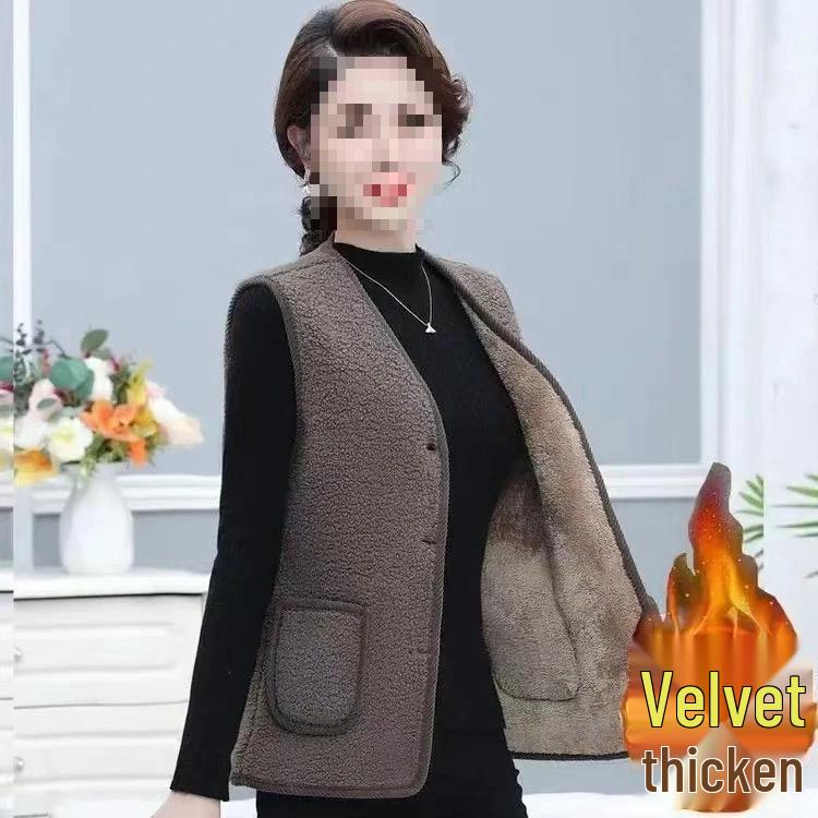 Women's Fleece Vest Shoulder Cape - Warm Velvet